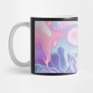 Pink and Blue Marble Mug